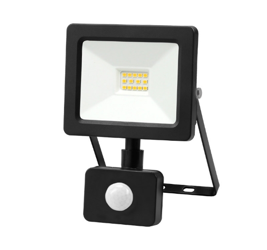 Imagine PROIECTOR 10W SMD LED lumina alba (4100k) antracit + senzor de miscare