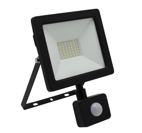 Imagine PROIECTOR 30W SMD LED lumina alba (4100k) antracit + sensor de miscare