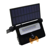Imagine PROIECTOR SOLAR 8W cu LED lumina alba (4000k) NEGRU IP65