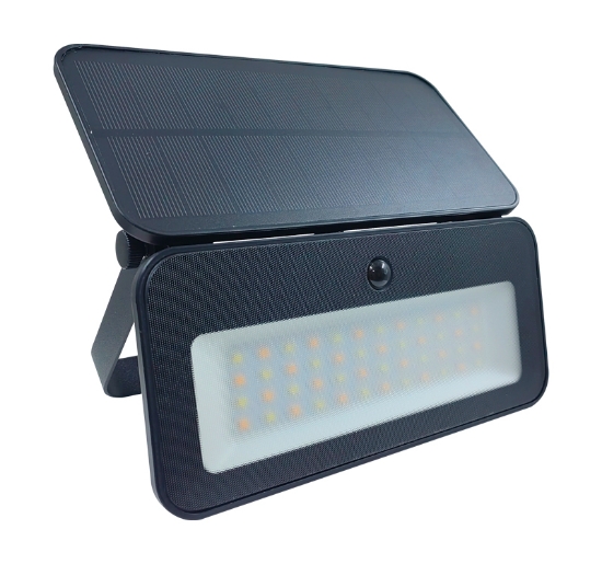 Imagine PROIECTOR SOLAR 8W cu LED CCT NEGRU IP65