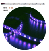 Imagine Bandă LED RGB 14.4W/m 12V IP20 60LED/m