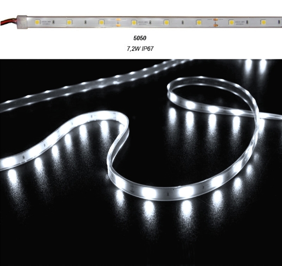 Imagine Bandă LED 7,2W/m 30 LED-uri IP67 pentru exterior 05-083/RECE