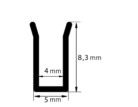 Imagine Profil flexibil INOX 20m pentru banda NEON-FLEX 6W