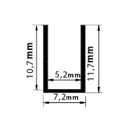 Imagine Profil aluminiu 2m pentru banda NEON-FLEX 8W
