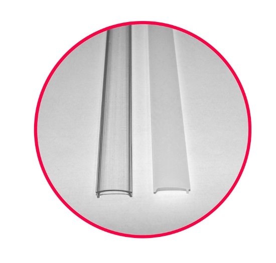 Imagine Capac Frontal Transparent pentru Profil PT. OVAL - 1ML