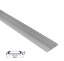 Imagine Profil Aluminiu PT. OVAL LAT pentru banda LED - 1ML - ARGINTIU