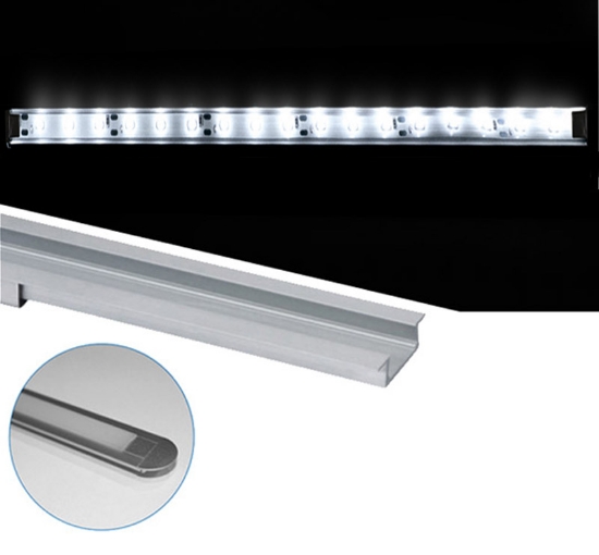 Imagine Profil Aluminiu ST. pentru banda LED - 1ML - ARGINTIU