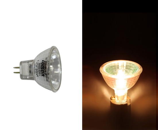Imagine Bec halogen 12V 20W MR11 38'+STICLA