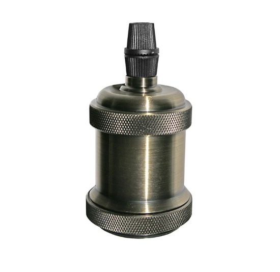 Imagine Dulie E27 din aluminiu cu inel - auriu rustic