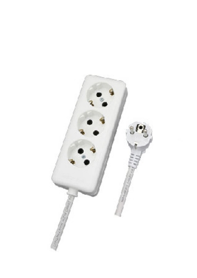 Imagine PRELUNGITOR 3p CU CABLU 1.5M 3x1mm - alb