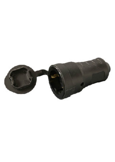 Imagine CUPLA SCHUKO (cu CP) MAMA din PVC /  tip "S" IP 20