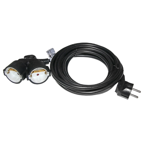 Imagine PRELUNGITOR SOUKO (1 stecher la 2 cuple) 2m CABLU: 3x1.5mm - negru