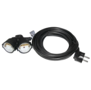 Imagine PRELUNGITOR SOUKO (1 stecher la 2 cuple) 3m CABLU: 3x1.5mm - negru