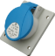 Imagine Priză industrială încastrată 16A 400V IP54 IEN 1653 SEZ