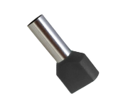 Imagine Pini dubli negri pentru cablu 2x1,5mm