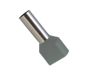 Imagine Pini dubli gri pentru cablu 2x2,5 mm