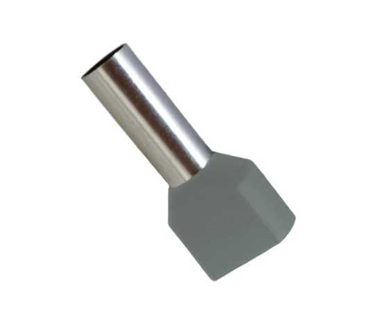 Imagine Pini dubli gri pentru cablu 2x2,5 mm
