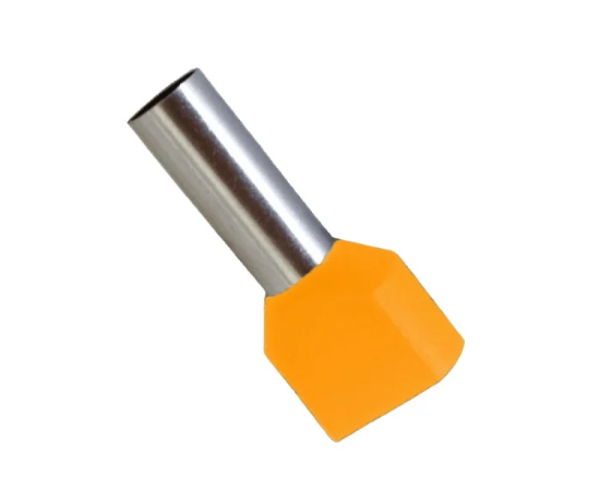 Imagine Pini dubli portocalii pentru cablu 2x4mm