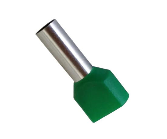 Imagine Pini dubli verzi pentru cablu 2x6mm