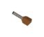 Imagine Pini dubli maro pentru cablu 2x10mm - 100 buc