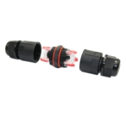 Imagine MUFA/CONECTOR PENTRU CABLU 0,5mm...2.5mm 3x16Amp cu Clema Rapida 3p.