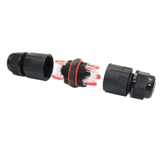 Imagine MUFA/CONECTOR PENTRU CABLU 0,5mm...2.5mm 3x16Amp cu Clema Rapida 3p.