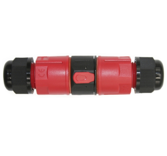 Imagine MUFA/CONECTOR PENTRU CABLU 0,5mm...2.5mm 3x16Amp cu Clema Rapida 3p. & Buton