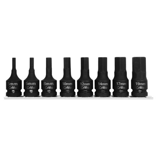Imagine SET TUBULARE IMPACT CU VARF HEXAGONAL 5-19MM - 8P.