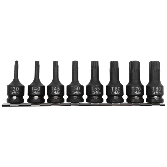 Imagine SET TUBULARE IMPACT CU VARF TORX T30-T80 - 8P.