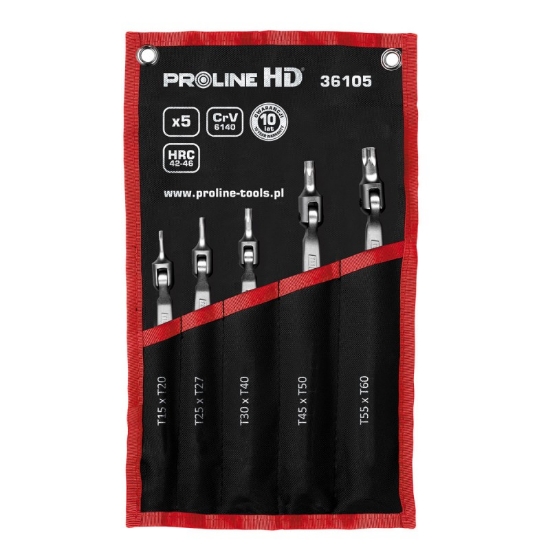 Imagine SET CHEI CU TORXURI FLEXIBILE CR-VA HD T15-T60 - 5P.
