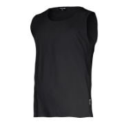 Imagine TRICOU BUMBAC FARA MANECI / NEGRU - L