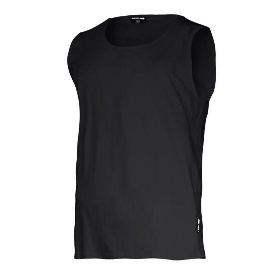 Imagine TRICOU BUMBAC FARA MANECI / NEGRU - L