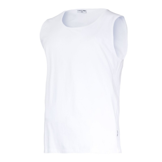 Imagine TRICOU BUMBAC FARA MANECI / ALB - 2XL