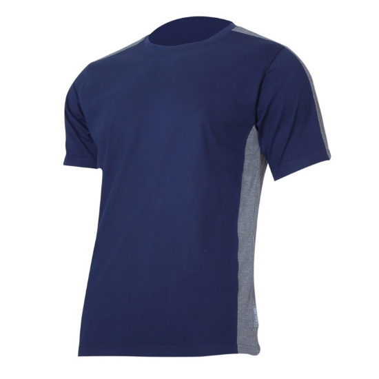Imagine TRICOU BUMBAC MULTICOLOR / ALBASTRU-GRI - XL