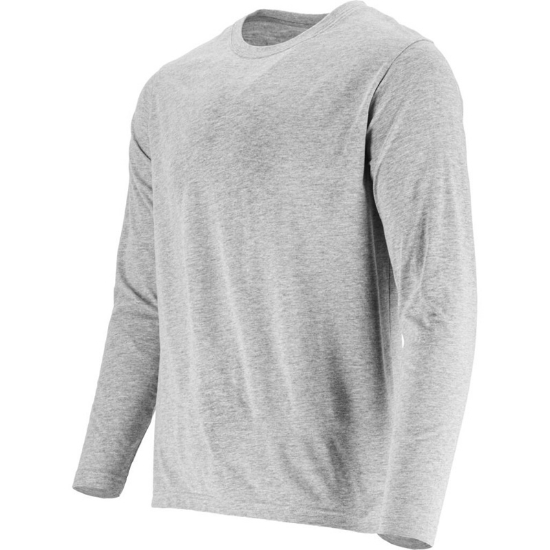 Imagine TRICOU BUMBAC SUBTIRE CU MANECA LUNGA / GRI - S