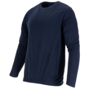 Imagine TRICOU BUMBAC SUBTIRE CU MANECA LUNGA / BLEUMARIN - M