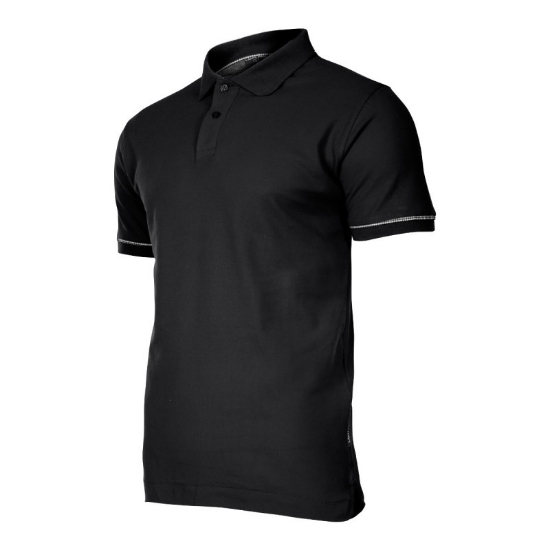 Imagine TRICOU BUMBAC POLO / NEGRU - S