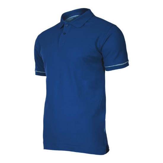 Imagine TRICOU BUMBAC POLO / ALBASTRU - S