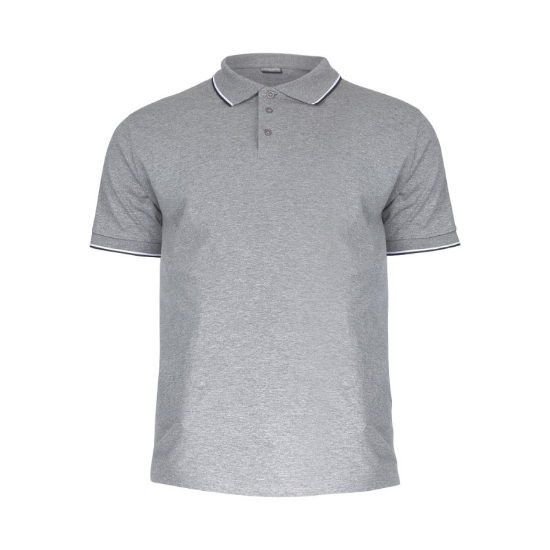 Imagine TRICOU BUMBAC POLO SUBTIRE / GRI - L