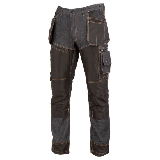 Imagine PANTALON LUCRU TIP-BLUGI CU INTARITURA INCHISI - L