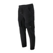 Imagine PANTALON ELASTIC CU SNUR SI MANSETE / NEGRU - XL