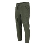 Imagine PANTALON ELASTIC CU SNUR SI MANSETE / KAKI - L