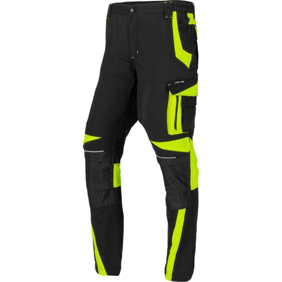 Imagine PANTALON LUCRU CU INSERTII CONTRASTANTE VIZIBILE - S