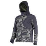 Imagine JACHETA ELASTICA CU GLUGA / CAMUFLAJ VERDE-NEGRU - 2XL