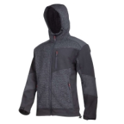 Imagine JACHETA ELASTICA TIP-SHERPA CU GLUGA / NEGRU - L