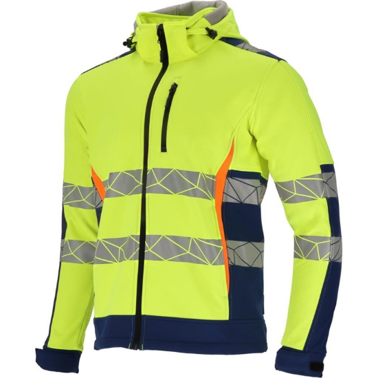 Imagine JACHETA REFLECTORIZANTA ELASTICA CU MODEL / VERDE - 3XL