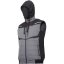 Imagine VESTA CAPTUSITA CU GLUGA / NEGRU-GRI - 3XL
