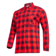 Imagine CAMASA FLANEL CU CAROURI / ROSU - XL/H-182