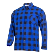 Imagine CAMASA FLANEL CU CAROURI / ALBASTRU - L/H-176
