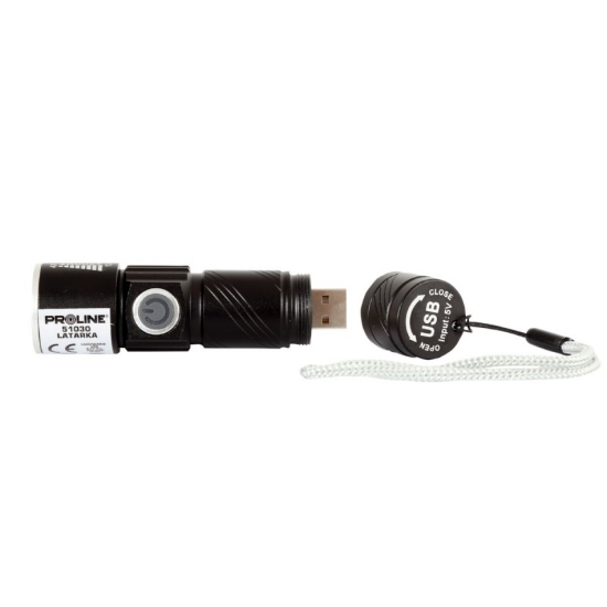 Imagine LANTERNA BUZUNAR LED3W / 160LUMEN / 600MAH / USB - 95MM